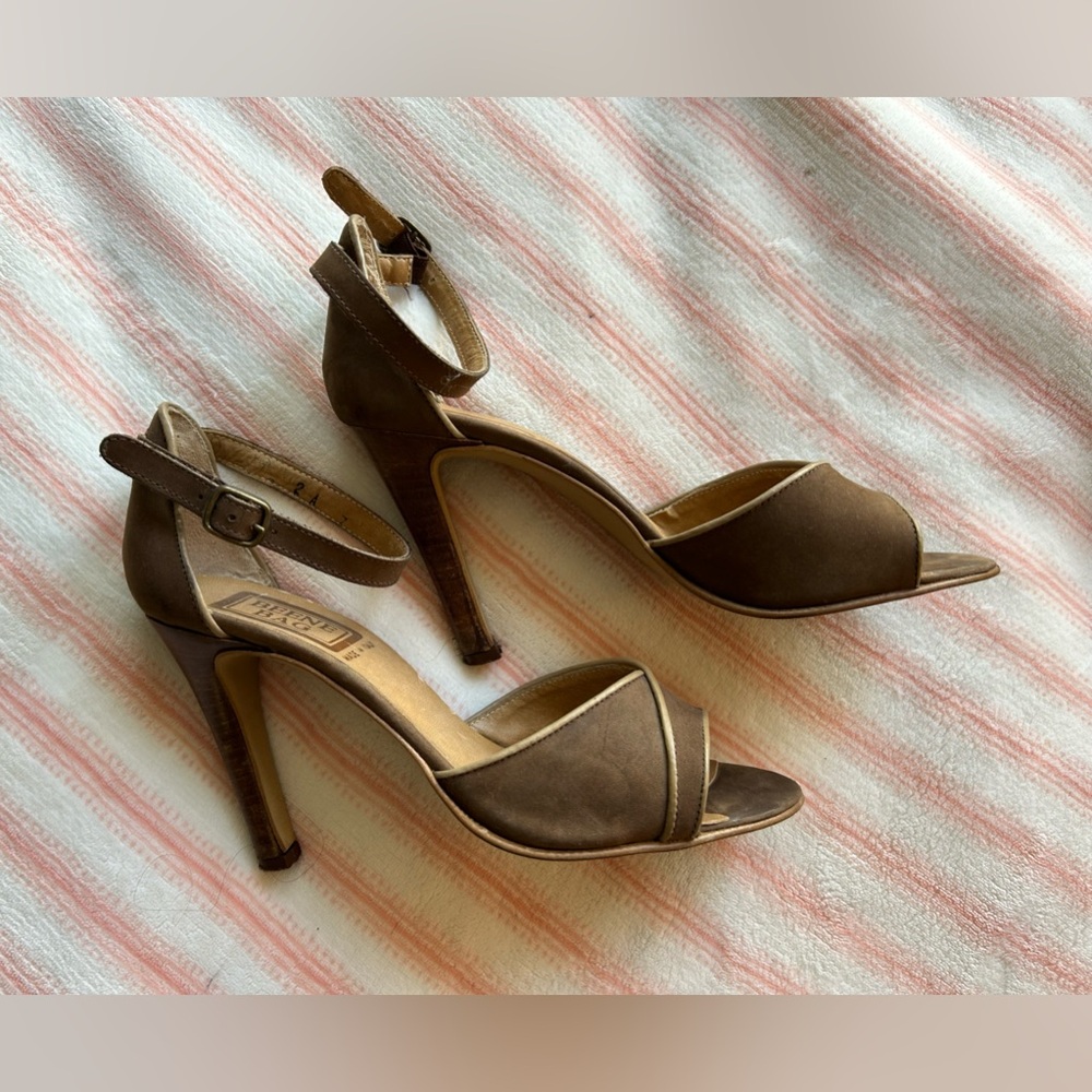 Vintage Beene Bag Suede Heels Made in Italy